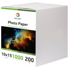Фотопапір Galaxy 200 г/м2 Ultra глянець 10x15 шт Білий 1000 шт