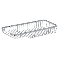 Полиця-решітка з мильницею та 2 гачками ZERIX LR338 (LL1456)