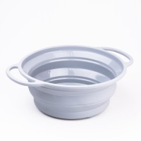 Друшляк силіконовий складаний об'ємом 2 літри TS Kitchen сірий (HP34544G)