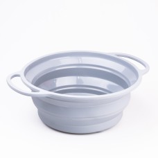 Друшляк силіконовий складаний об'ємом 2 літри TS Kitchen сірий (HP34544G)