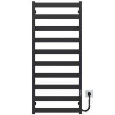 Рушникосушарка електрична Silvia П10 500х1200 E Deffi Чорний JD04 (A.SV.120.50.10.E.B.R.2)