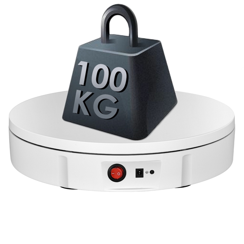 Поворотний стіл для предметної фотозйомки предметів до 100 кг Nectronix 30B, діаметром 30 см, білий