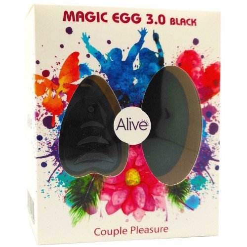 Віброяйце Alive Magic Egg 3.0 Black із пультом ДУ в інтернет супермаркеті PbayMarket!