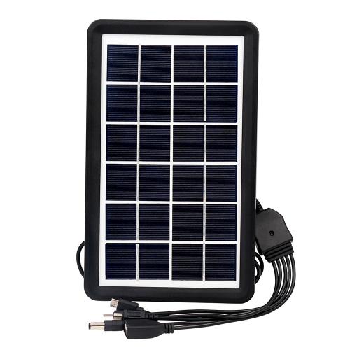 Сонячний зарядний пристрій Easy Power EP-0902 5в1 6V 3W Black (3_02832) Сонячний зарядний пристрій Easy Power EP-0902 5в1 6V 3W Black (3_02832)