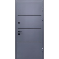 Двері вхідні Ваш Вид LAMA BAU 2 Графіт/біле дерево 870/970х2070х90 Ліве/Праве