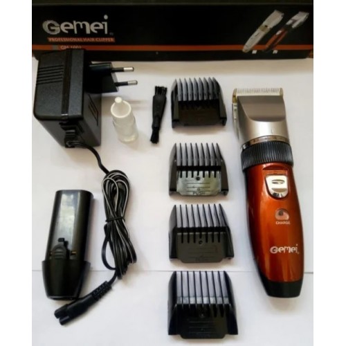 Машинка для стрижки волосся Gemei Gm-6001 Червоний