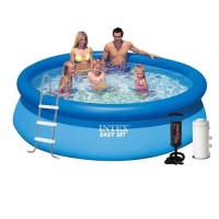 Надувний басейн Intex 28120-5, 305 х 76 см (2 006 л/год, підстилка, тент, насос,  драбина)