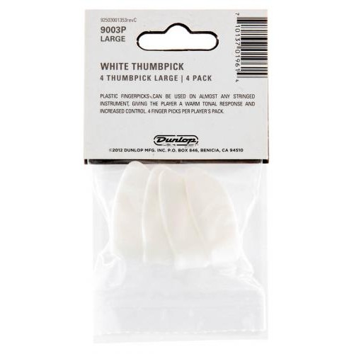 Медіатори Dunlop 9003P ThumbPick Large (4 шт.) Медіатори Dunlop 9003P ThumbPick Large (4 шт.)