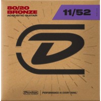Струни для акустичної гітари Dunlop DAB1152 Acoustic Bronze 80/20 Medium Light Guitar Strings 11/52 Струни для акустичної гітари Dunlop DAB1152 Acoustic Bronze 80/20 Medium Light Guitar Strings 11/52