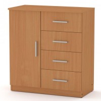 Комод Компаніт 4+1А Бук (78х39х85 см) Комод Компаніт 4+1А Бук (78х39х85 см)