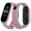 Ремінець Double Color Strap для Xiaomi Mi Band 5/6 Grey-Rose