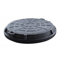 Люк каналізаційний полімерпіщаний 4,5т. чорний Люк каналізаційний полімерпіщаний 4,5т. чорний