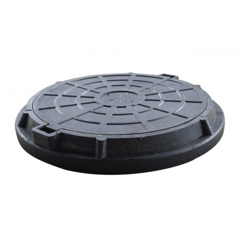 Люк каналізаційний полімерпіщаний 4,5т. чорний Люк каналізаційний полімерпіщаний 4,5т. чорний