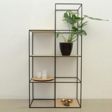 Стелаж для зберігання в стилі Loft Чорний NS-1736 1990x800x380 мм