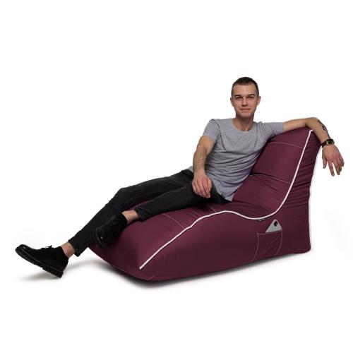 Крісло Мішок Лежак Оксфорд 80х125 Студія Комфорту Бордовий Крісло Мішок Лежак Оксфорд 80х125 Студія Комфорту Бордовий