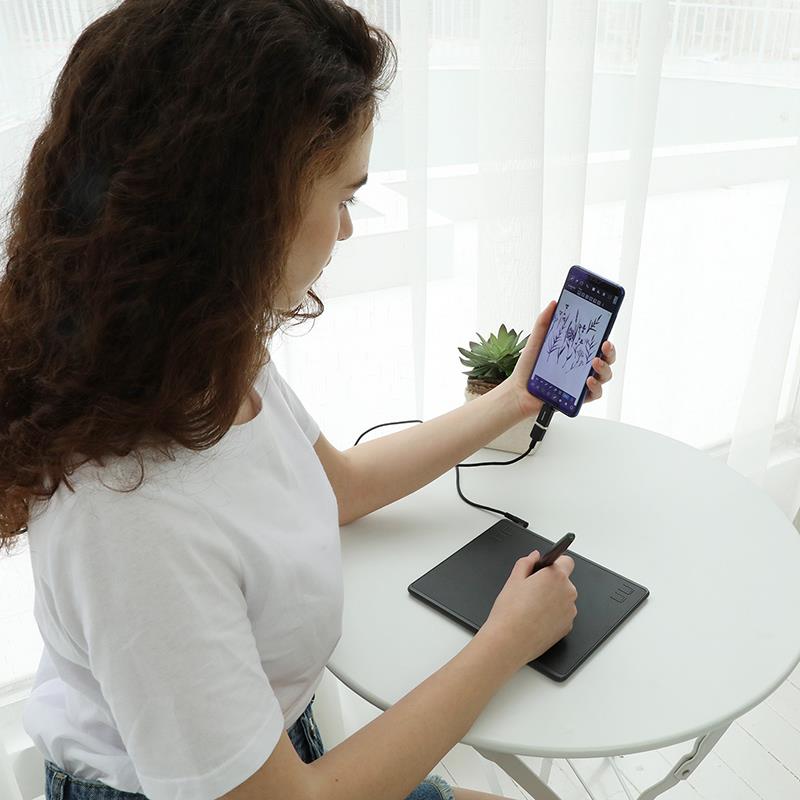 Графічний планшет Huion HS64 + рукавичка