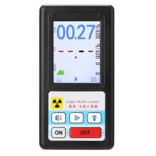 Дозиметр радіації - радіометр професійний ZGKPDQ BR-6, лічильник Гейгера, чорний