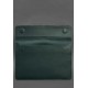 Шкіряний чохол-конверт на магнітах для MacBook 15 дюйм Зелений BlankNote