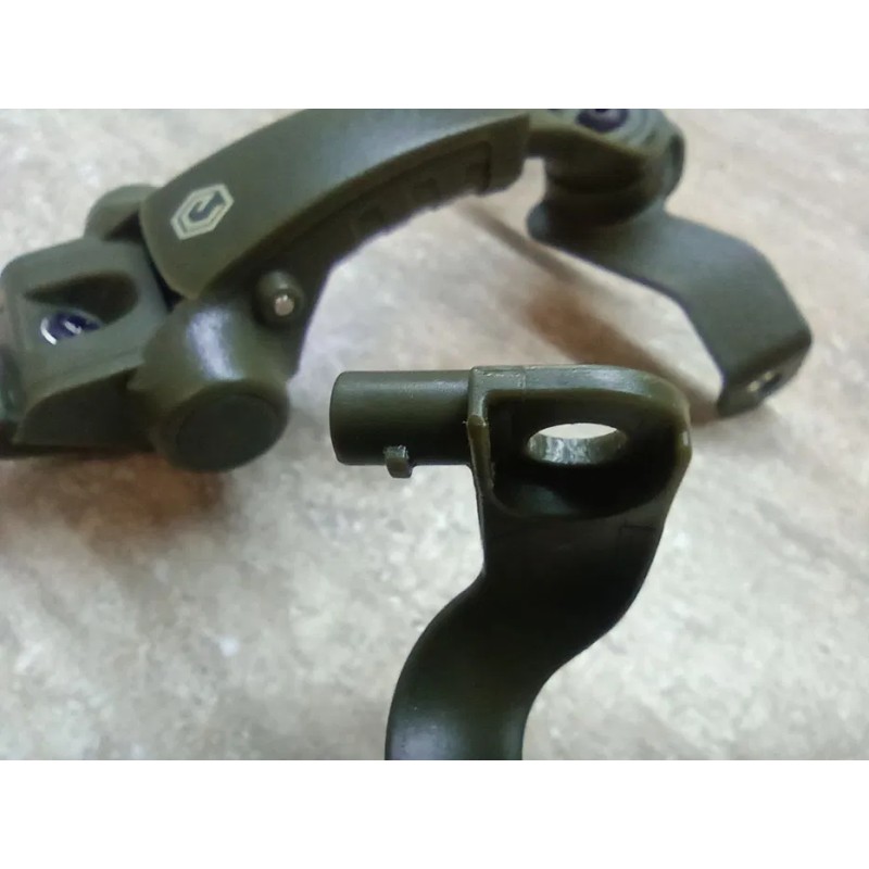 Комплект активні навушники EARMOR M32x + кріплення чебурашки M16C Оливковий