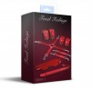 Набір Feral Feelings BDSM Kit 5 Red, наручники, поножі, хрестовина, маска, падл в інтернет супермаркеті PbayMarket!