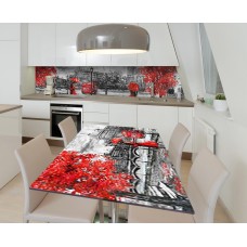 Наклейка 3Д вінілова на стіл Zatarga «Любов на вулиці Лондона» 600х1200 мм (Z184295st)