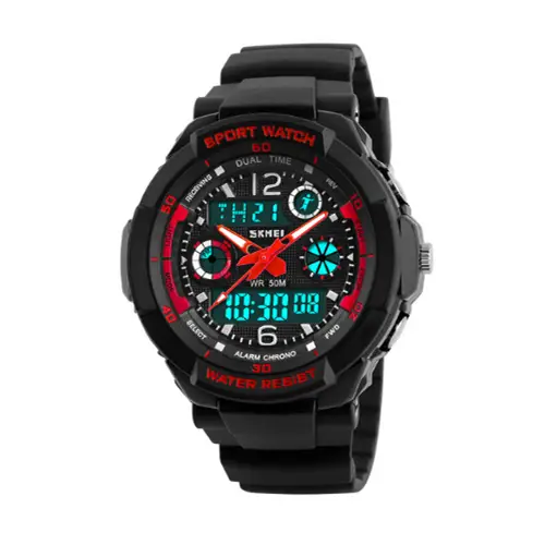 Годинник спортивний наручний Skmei 1060 s-shock Чорний (2235883541) Годинник спортивний наручний Skmei 1060 s-shock Чорний (2235883541)