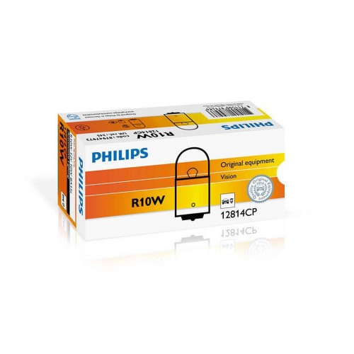 Автолампа ук. PHILIPS 12814CP R10W 12V 10W BA15s в інтернет супермаркеті PbayMarket!