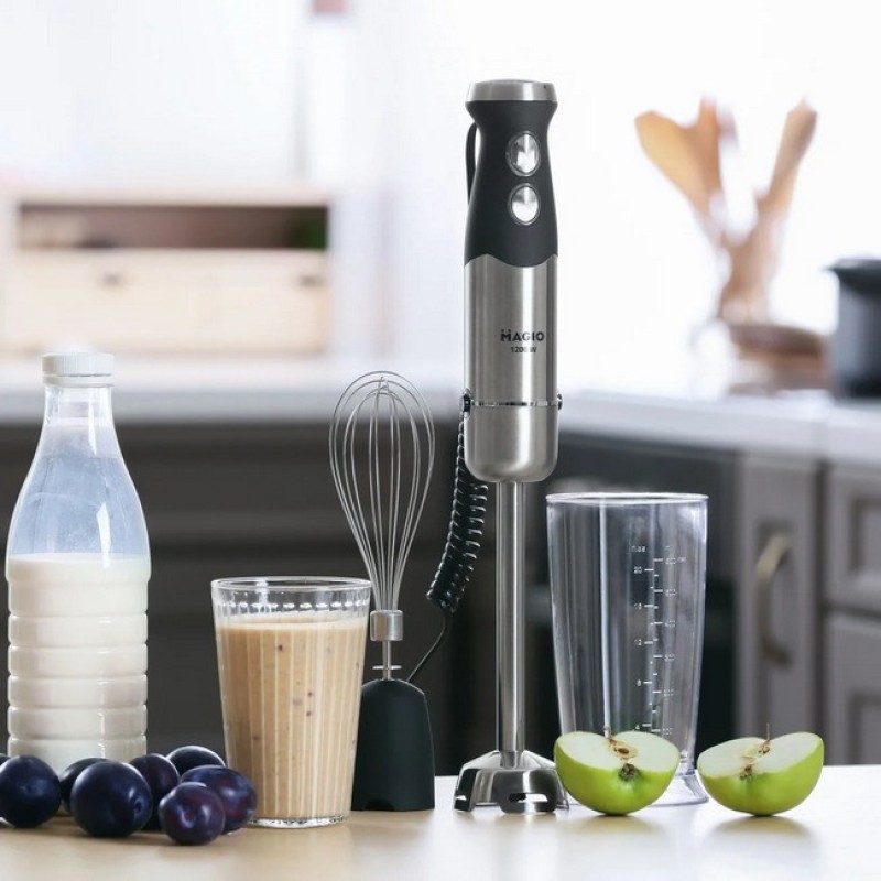 Блендер міксер занурювальний з чашею MAGIO МG-645 Black