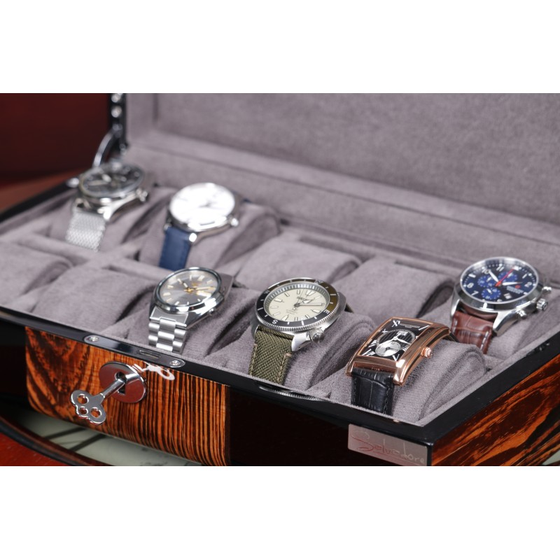 Скринька для зберігання годинників Salvadore 805-10ZSBG WD 33x20x9 см Різнокольоровий