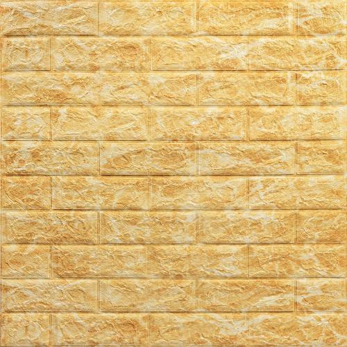 Декоративна 3D панель самоклейка під цеглу DEEP Yellow 700х770х5мм (068) Sticker Wall SW-00000168 Декоративна 3D панель самоклейка під цеглу DEEP Yellow 700х770х5мм (068) Sticker Wall SW-00000168