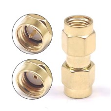 SMA перехідник коннектор з RP-SMA male на SMA male зі штирьком з 1-ї сторони