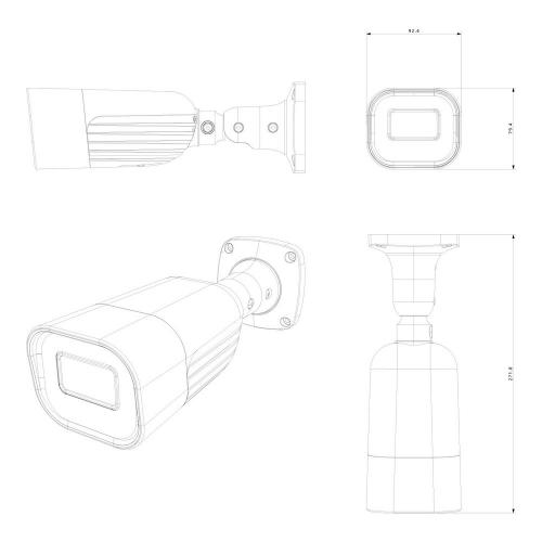IP-відеокамера Provision ISR I6-340IPEN-MVF-V5 4 Мп Білий (302615) IP-відеокамера Provision ISR I6-340IPEN-MVF-V5 4 Мп Білий (302615)