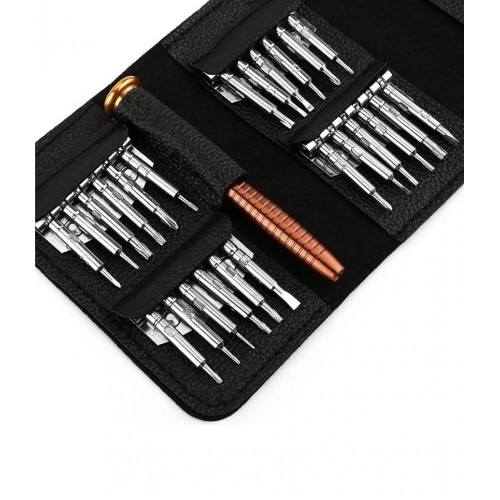 Набір майстра - викрутка з прецизійними насадками в чохлі Portable Tool 25pcs - 6025 Набір майстра - викрутка з прецизійними насадками в чохлі Portable Tool 25pcs - 6025