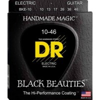 Струни для електрогітари 6 шт DR BKE-10 Black Beauties Medium K3 Coated Electric Guitar Strings 10/46 Струни для електрогітари 6 шт DR BKE-10 Black Beauties Medium K3 Coated Electric Guitar Strings 10/46