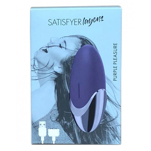 Потужний вібратор Satisfyer Lay-On - Purple Pleasure, водонепроникний, 15 режимів роботи в інтернет супермаркеті PbayMarket!