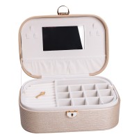 Скринька-органайзер для прикрас YIWU 26x18x9.5 см Бежевий (HP-5-1CR)