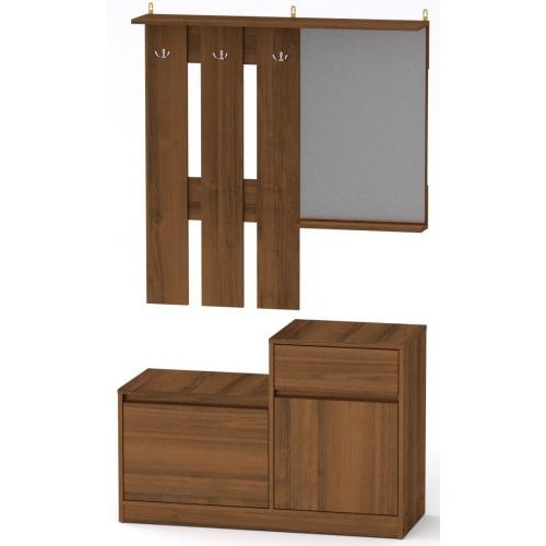 Передпокій Влада Компанит Горіх екко (110х38х168,3 см) Передпокій Влада Компанит Горіх екко (110х38х168,3 см)