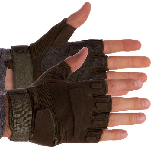 Тактичні рукавички з відкритими пальцями BLACKHAWK BC-4380 (р-р L) Оливковий (PT0160) в інтернет супермаркеті PbayMarket!