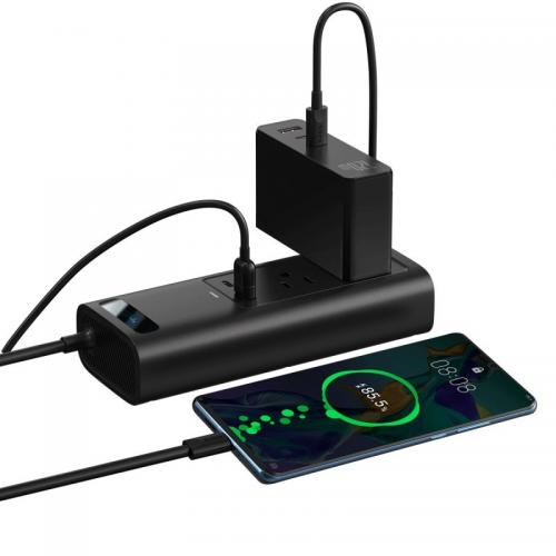 Автомобільний інвертор Baseus USB-C/USB/5A/150 Вт 220 В Black в інтернет супермаркеті PbayMarket!