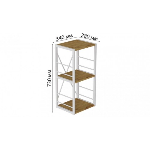 Етажерка Ferrum-decor Конект 73x34x28 см Дуб Артізан (XK00261) в інтернет супермаркеті PbayMarket!