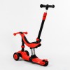 Самокат-велобіг триколісний Best Scooter колеса PU зі світлом 3 в 1 70 кг Red (104499)