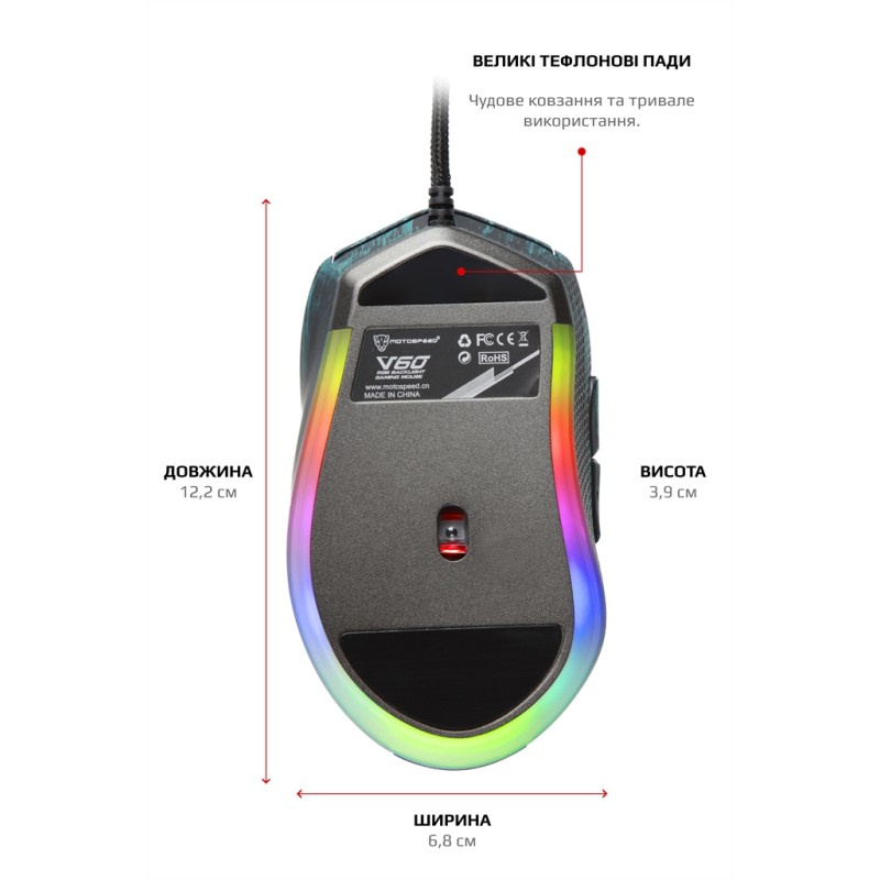 Миша Motospeed V60 (mtv60van) Van Gogh Blue USB