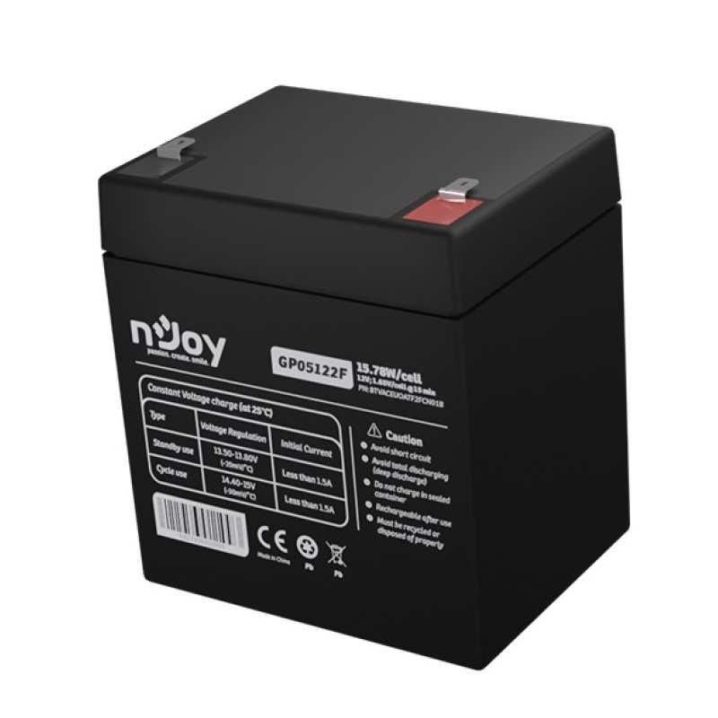 Акумуляторна батарея nJoy GP05122F 12V 5AH (BTVACEUOATF2FCN01B)