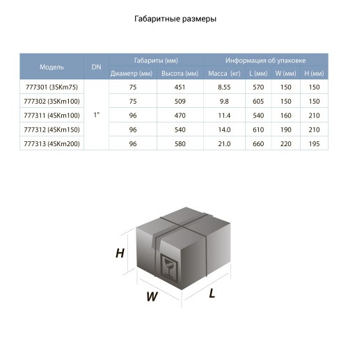 Насос вихровий свердловинний 0.75кВт H 58(34)м Q 45(20)л/хв Ø96мм AQUATICA (DONGYIN) (777311) Насос вихровий свердловинний 0.75кВт H 58(34)м Q 45(20)л/хв Ø96мм AQUATICA (DONGYIN) (777311)