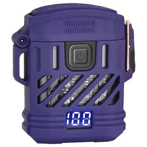 Ліхтар-запальничка Multifunctional D53-2LED Box LCD TypeC 3+1 режим 62х52х28 мм