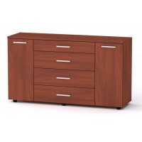 Комод для речей Компанит 1-3-2 130х38х73 см Яблуня Комод для речей Компанит 1-3-2 130х38х73 см Яблуня