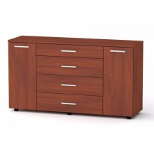 Комод для речей Компанит 1-3-2 130х38х73 см Яблуня