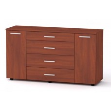 Комод для речей Компанит 1-3-2 130х38х73 см Яблуня