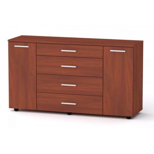 Комод для речей Компанит 1-3-2 130х38х73 см Яблуня