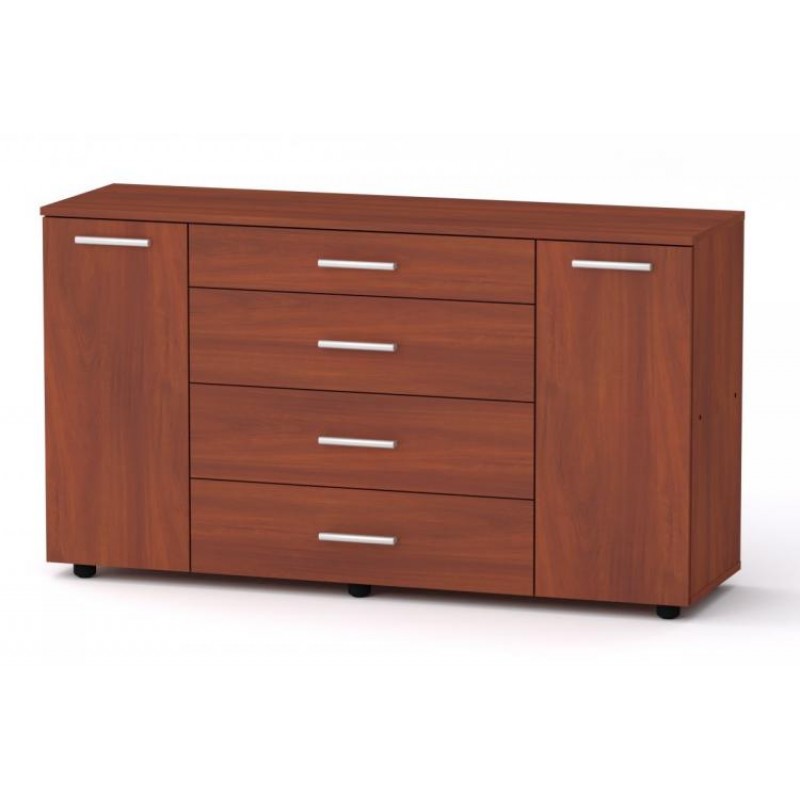 Комод для речей Компанит 1-3-2 130х38х73 см Яблуня